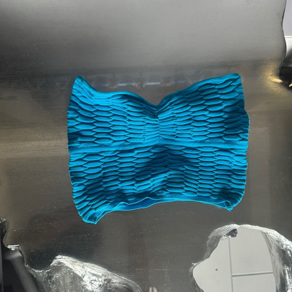 Forever 21 Turquoise Knit Tube Top